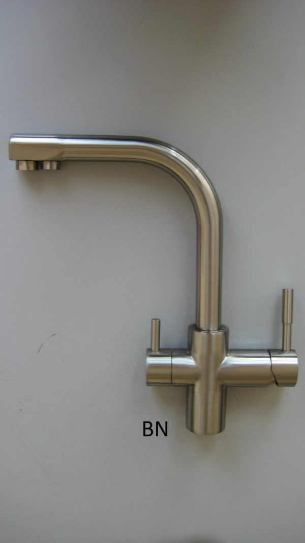 Кран чистой воды, совмещенный со смесителем, начищенный никель (NKD 0212 BN)