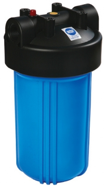 Корпус фильтра синий Big Blue 10” с входом 1” и сбросом давления (B897-BK1-PR)