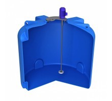 Оборудование для водоочистки (комплектующие) Емкость T 3000 синий с турбинной мешалкой и комплектом металлических креплений (1900х 1500х 1500)