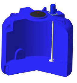 Оборудование для водоочистки (комплектующие) Емкость TR 4500 c пропеллерной мешалкой
