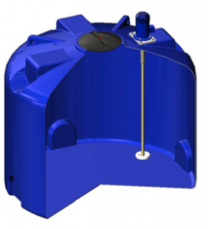 Емкость TR 4500 синий с турбинной мешалкой (1725х 2000х 2000)