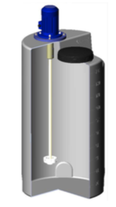 Емкость дозировочная 200 белый с турбинной мешалкой (1280х 550х 550)