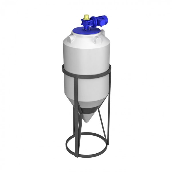 Оборудование для водоочистки (комплектующие) Емкость ФМ 240 белый в обрешетке с лопастной мешалкой 0,37кВт 186 об (х х )